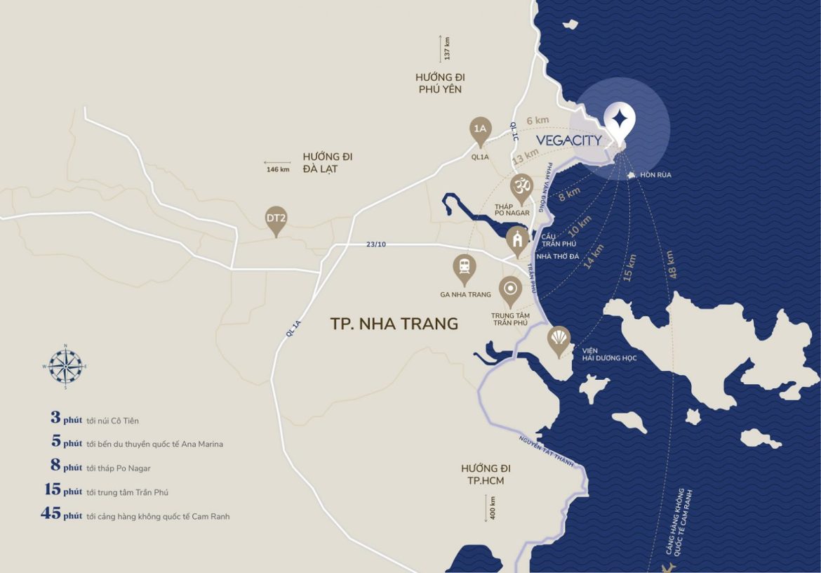 Bản đồ vị trí dự án Libera Nha Trang – Vega City