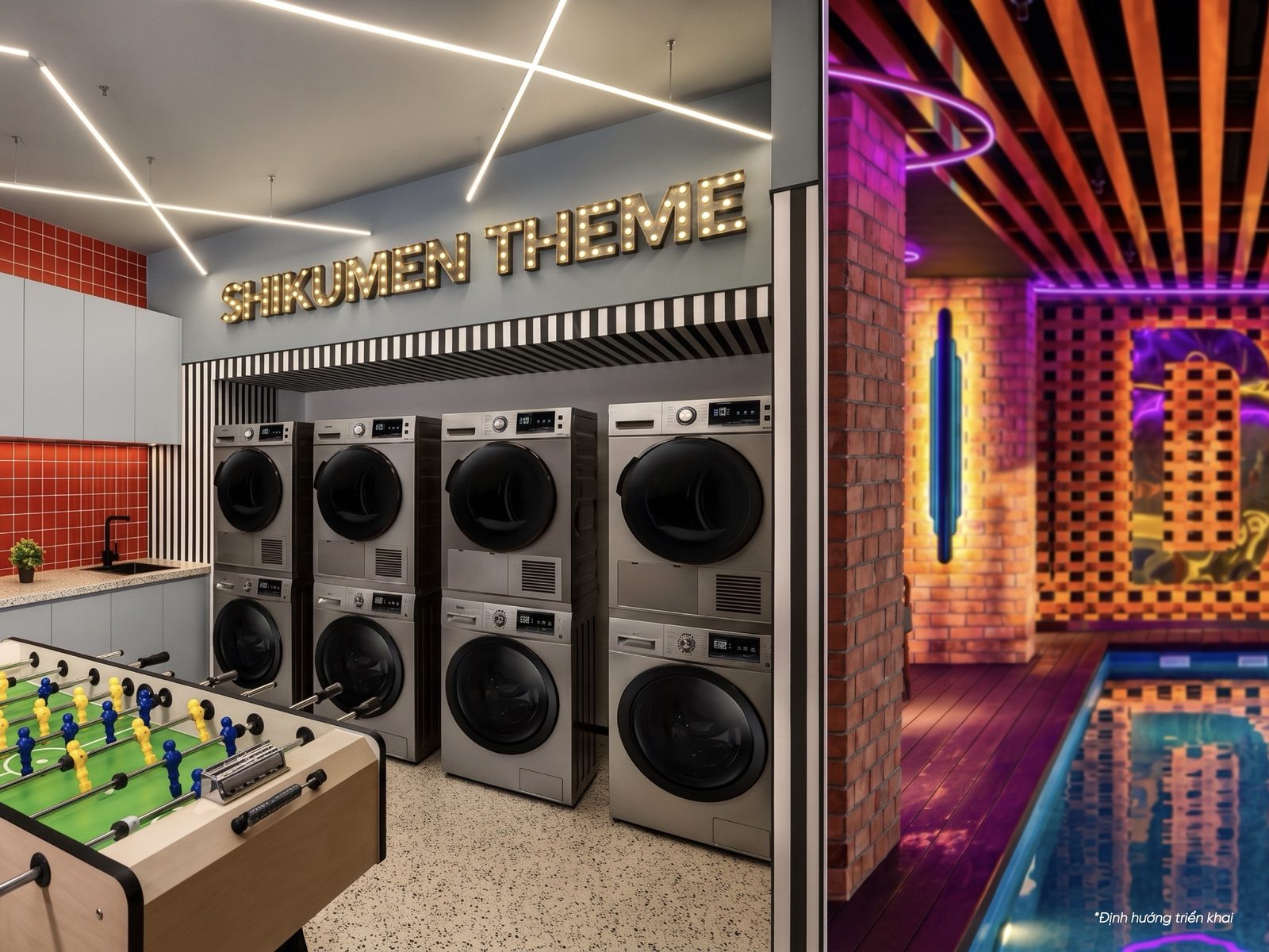 Giặt ủi & karaoke trong tòa