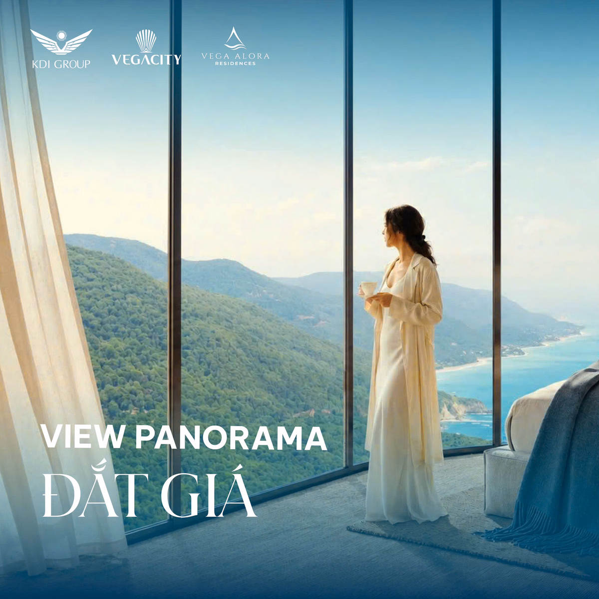 Vị trí Alora Nha Trang với tầm nhìn panorama Vịnh Nha Trang tuyệt đẹp