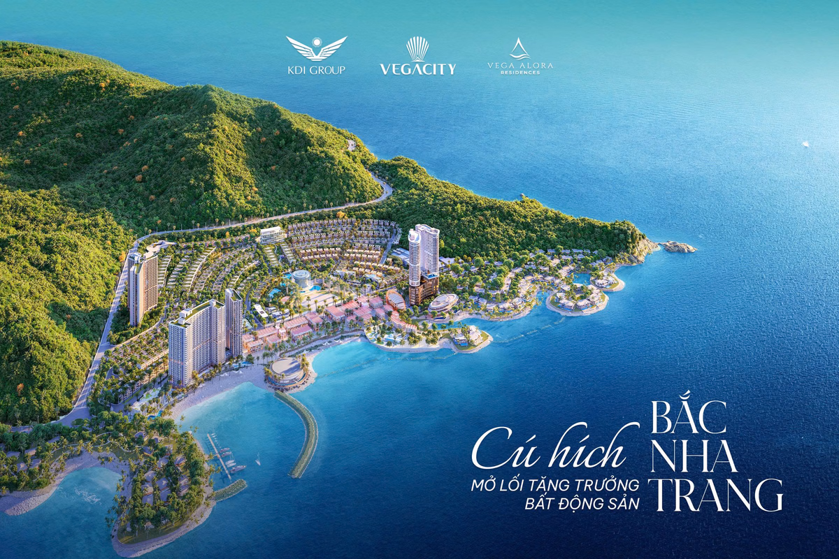 Toàn cảnh dự án Alora Nha Trang bên vịnh ngọc thơ mộng