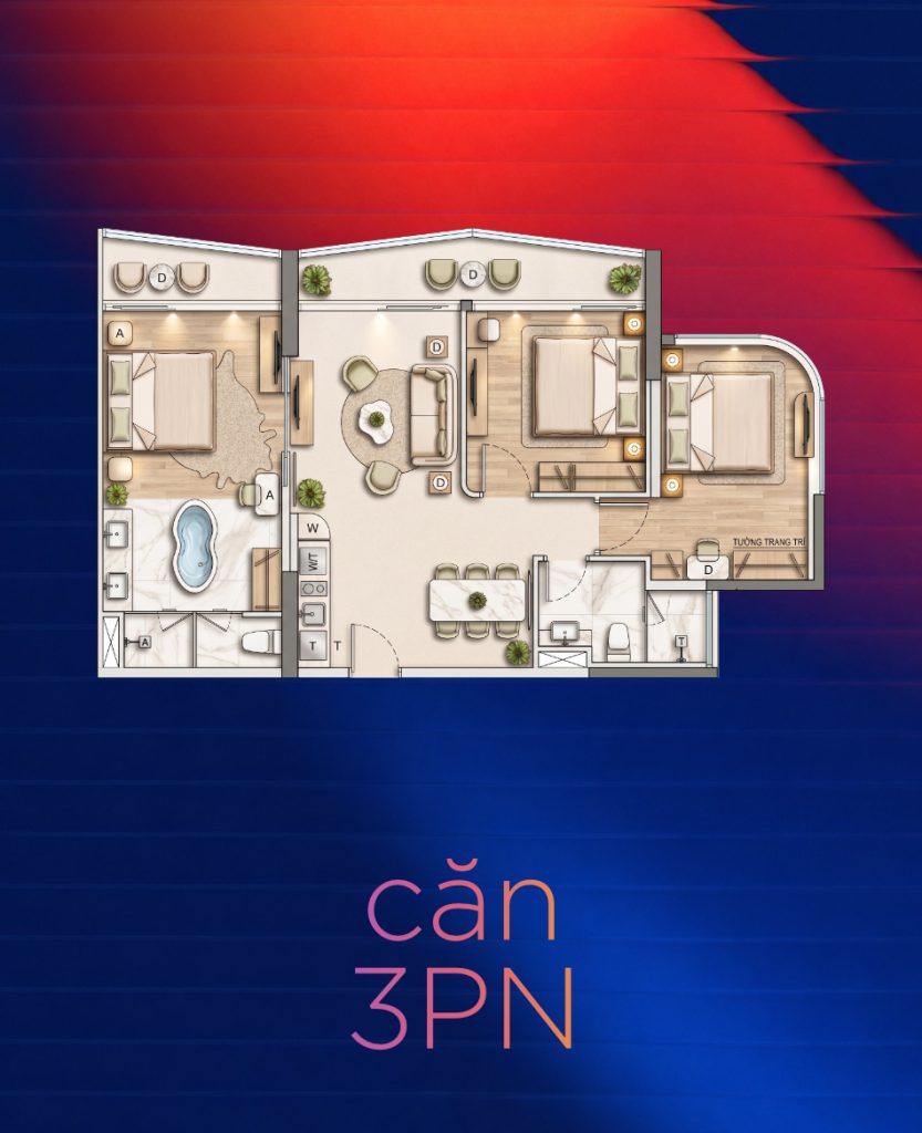 layout 3pn alora nha trang